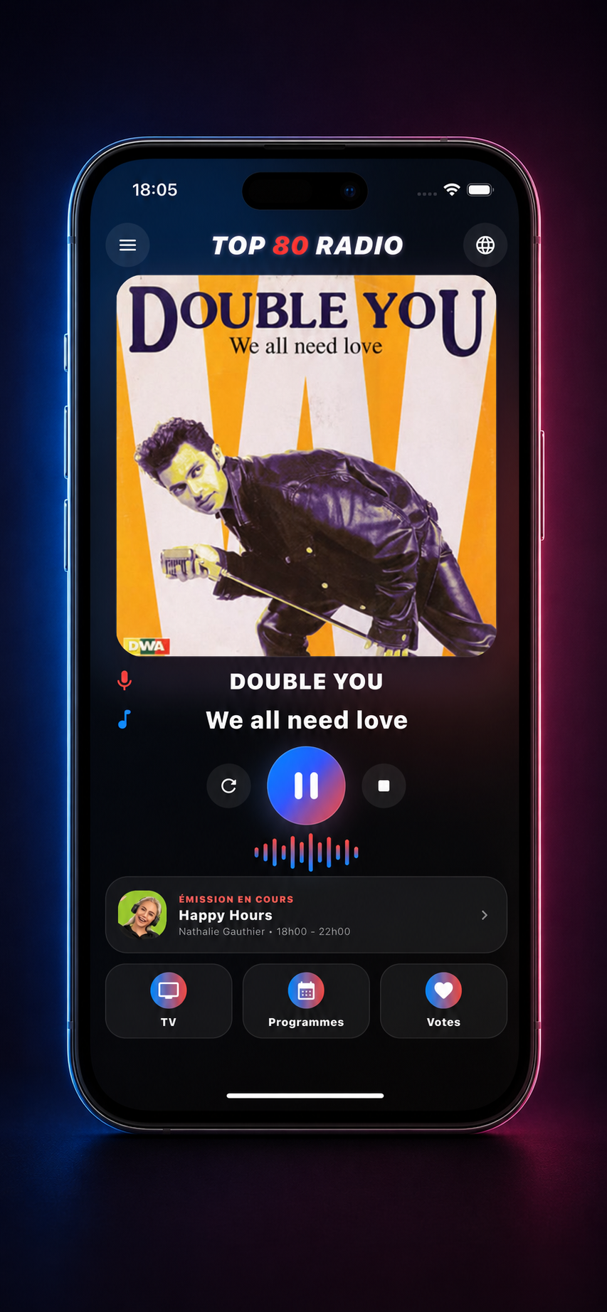 Application TOP 80 Radio