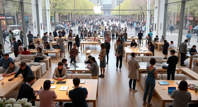 Un Apple Store oublie de fermer, des clients se filment à l’intérieur