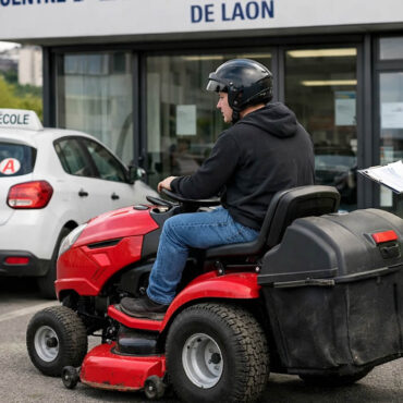 Il se présente au permis de conduire… en tracteur‑tondeuse : l’histoire insolite qui a secoué Laon