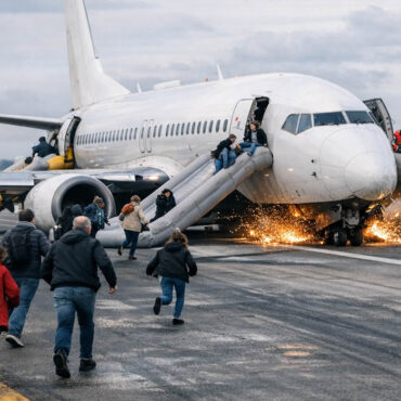 Train avant cassé à l’atterrissage : frayeur à bord d’un avion et évacuation d’urgence
