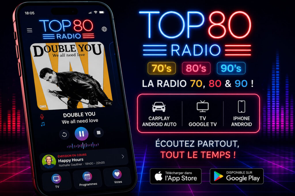 TOP 80 Radio passe à la vitesse supérieure avec sa nouvelle application